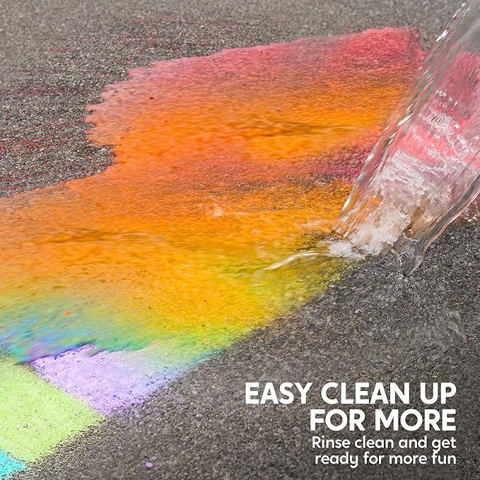 JOYIN 16 PCS Sidewalk Chalks Set Non-Toxic Washable Jumbo Chalk Bulk for Toddlers 1-3, Painting on Chalkboard, Driveway and Playground, Outdoor Activities, Gift for Kids, School Supplies