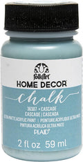 FolkArt 36307 Home Decor Chalk Furniture & Craft Paint in Assorted Colors, 2 ounce, Cascade