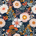 Dimoon 394"x17.3" Pink Orange Vibrant Floral Contact Paper Peel and Stick Wallpaper Boho Contact Paper Wallpaper
