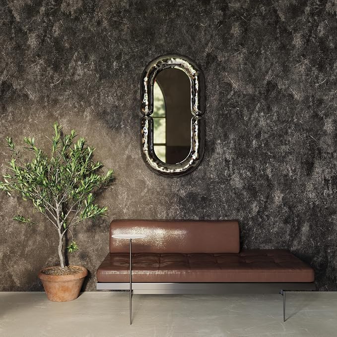 3yecao 31"×354" Big Roll Large Size Extra Wide Thick Dark Brown Tan Grey Concrete Wallpaper Peel and Stick Vinyl Waterproof Glossy Charcoal Taupe Gray Concrete Cement Contact Paper for Bedroom Walls
