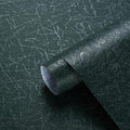 Safiyya 393"x 17.3" Peel and Stick Wallpaper Blackish Green Silk Wallpaper Textured Green Contact Paper Removable Modern Solid Color Contact Paper for Walls Vinyl Rolls