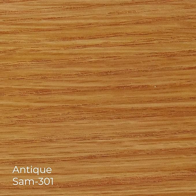 SamaN Interior One Step Wood Seal, Stain and Varnish – Oil Based Odorless Dye - Protection for Furniture and Fine Wood (Antique SAM-301, 8 oz)