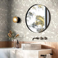 JiffDiff Tree Wallpaper Peel and Stick Jungle Wall Paper Forest Mural Stick on Wallpaper Modern Waterproof Self Adhesive Contact Paper(17.3" x 800" Cream)