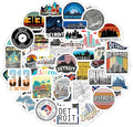 BulbaCraft Detroit Stickers for Water Bottle and Laptop - Detroit Party Supplies & Decorations, Waterproof Vinyl Decals, City and Landmark Stickers, Gifts for Women & Men