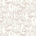 Timeet Floral Peel and Stick Wallpaper White and Pink Vintage Contact Paper 16" x 197" Lotus Self Adhesive Removable Wallpaper for Bedroom Bathroom Waterproof Decoration