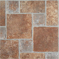 Tivoli Self Adhesive Vinyl Floor Tiles, 45 Tiles - 12" x 12", Brick Pavers Peel & Stick, DIY Flooring for Kitchen, Dining Room, Bedrooms, Basements & Bathrooms by Achim Home Decor