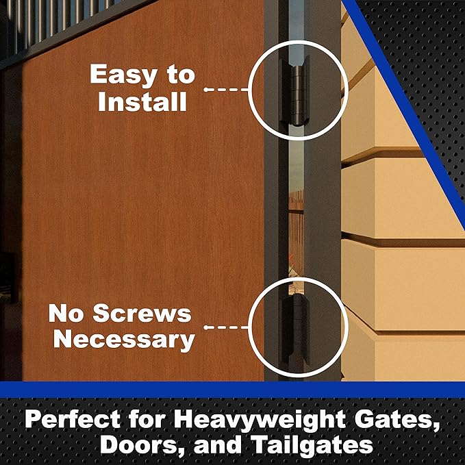 Heavy Duty Weldable 8 Pairs 4" x 4" Gate Hinges-Steel Butt Hinge/HVY Gates Doors …