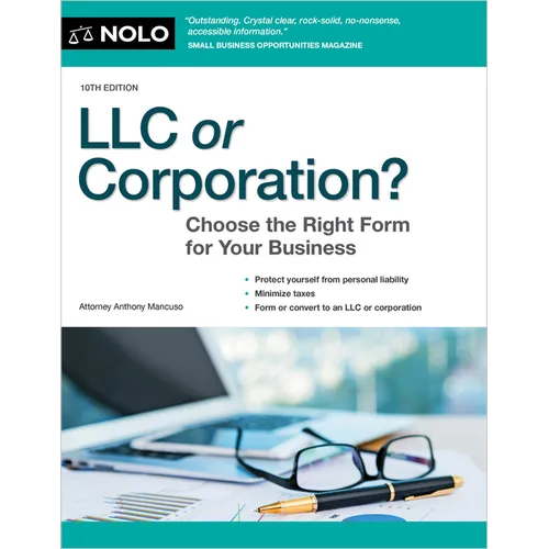 LLC or Corporation?: Choose the Right Form for Your Business - Paperback