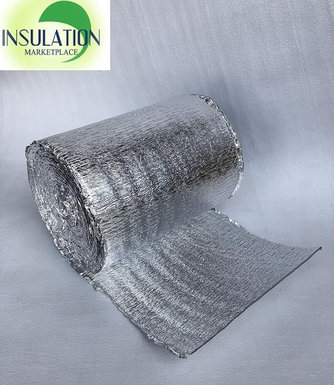SmartSHIELD -3mm 16"x50Ft Reflective Insulation roll, Foam Core Radiant Barrier, Thermal Insulation Shield, Commercial Grade (16"x50')