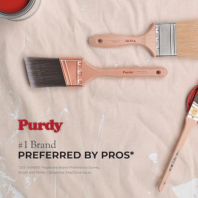 Purdy 144152735 Pro-Extra Series Glide Angular Paint Brush, 3-1/2 inch