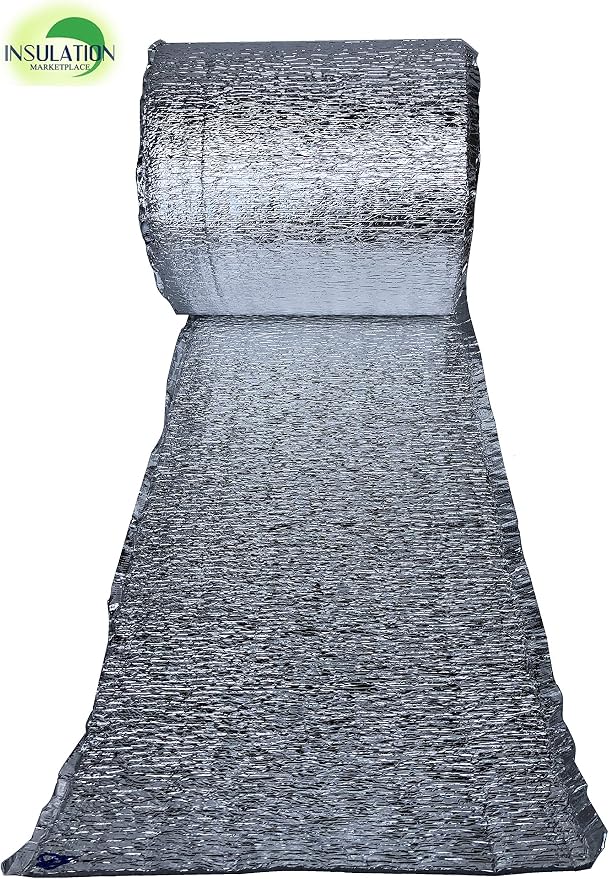 SmartSHIELD -3mm 16"x50Ft Reflective Insulation roll, Foam Core Radiant Barrier, Thermal Insulation Shield, Commercial Grade (16"x50')