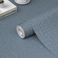 WADILE Grasscloth Peel and Stick Wallpaper 15.7in x 78.7in Navy Blue | Textured contact paper, Faux linen, Vinyl material, Cabinets, Self adhesive