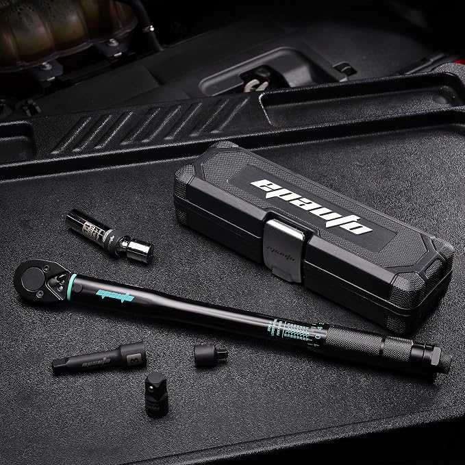 EPAuto 3/8-Inch Drive Click Torque Wrench, 10-80 Ft-lb./ 13.6-108.5 Nm | 3/8-Inch Drive Click Torque Wrench, 10-80 ft-lb / 13.6-108.5