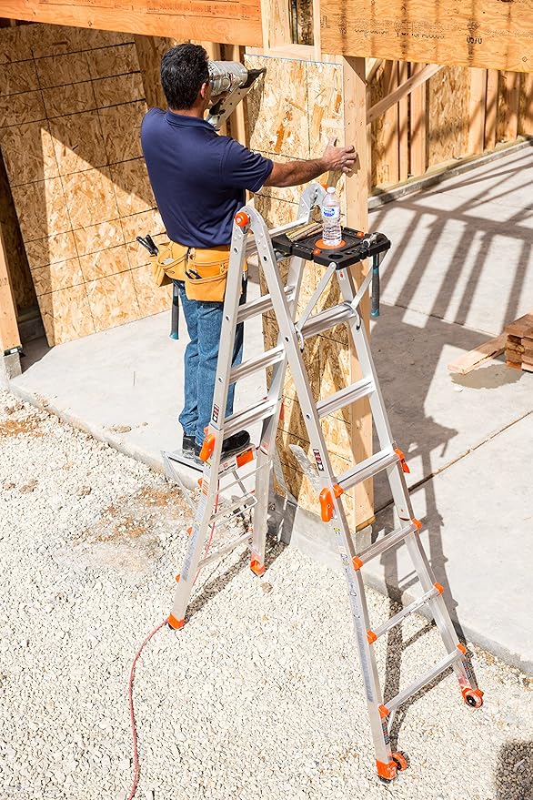 Little Giant Ladder Systems 10104 375-Pound Rated Work Platform Ladder Accessory, Silver