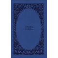 Rvr60, Santa Biblia, Tierra Santa, Letra Grande, Leathersoft, Azul, Con Cierre, Palabras de Jesús En Rojo, Comfort Print - Imitation Leather