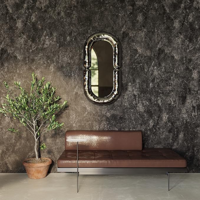 3yecao 48"×591" Extra Wide Big Roll Large Size Dark Brown Tan Gray Concrete Wallpaper Peel and Stick Waterproof Thick Charcoal Grey Concrete Contact Paper Vinyl Taupe Cement Tile Stickers for Bedroom