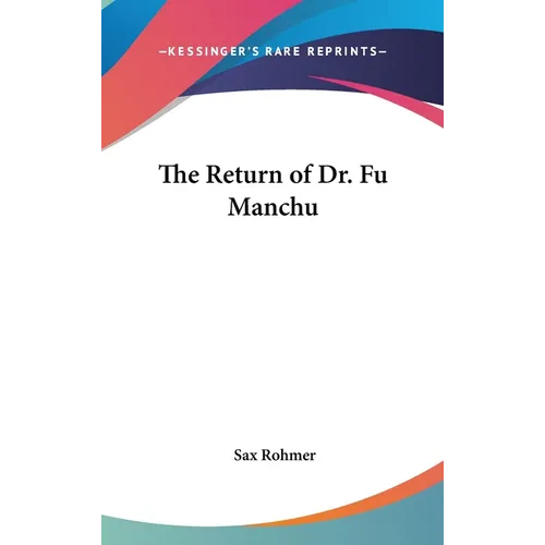 The Return of Dr. Fu Manchu - Hardcover