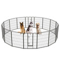 16 Panel 24/32/40 Inches Height Dog Playpen with Lock and Large Door-40 inches