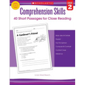 Comprehension Skills: 40 Short Passages for Close Reading: Grade 2 - Paperback