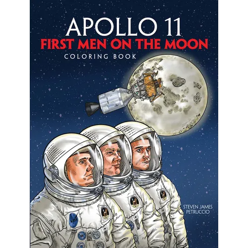 Apollo 11: First Men on the Moon Coloring Book - Paperback