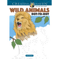 Creative Haven Wild Animals Dot-To-Dot Coloring Book - Paperback