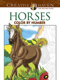 Horses Color by Number Coloring Book - Paperback