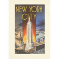 Vintage Lined Notebook New York City, Empire State Building - Paperback
