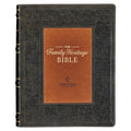 NLT Family Heritage Bible, Large Print Family Devotional Bible for Study, New Living Translation Holy Bible Faux Leather Flexible Cover, Additional In - Leather