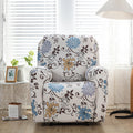 Stretch Printed Fabric All Inclusive Recliner Cover Single Seat