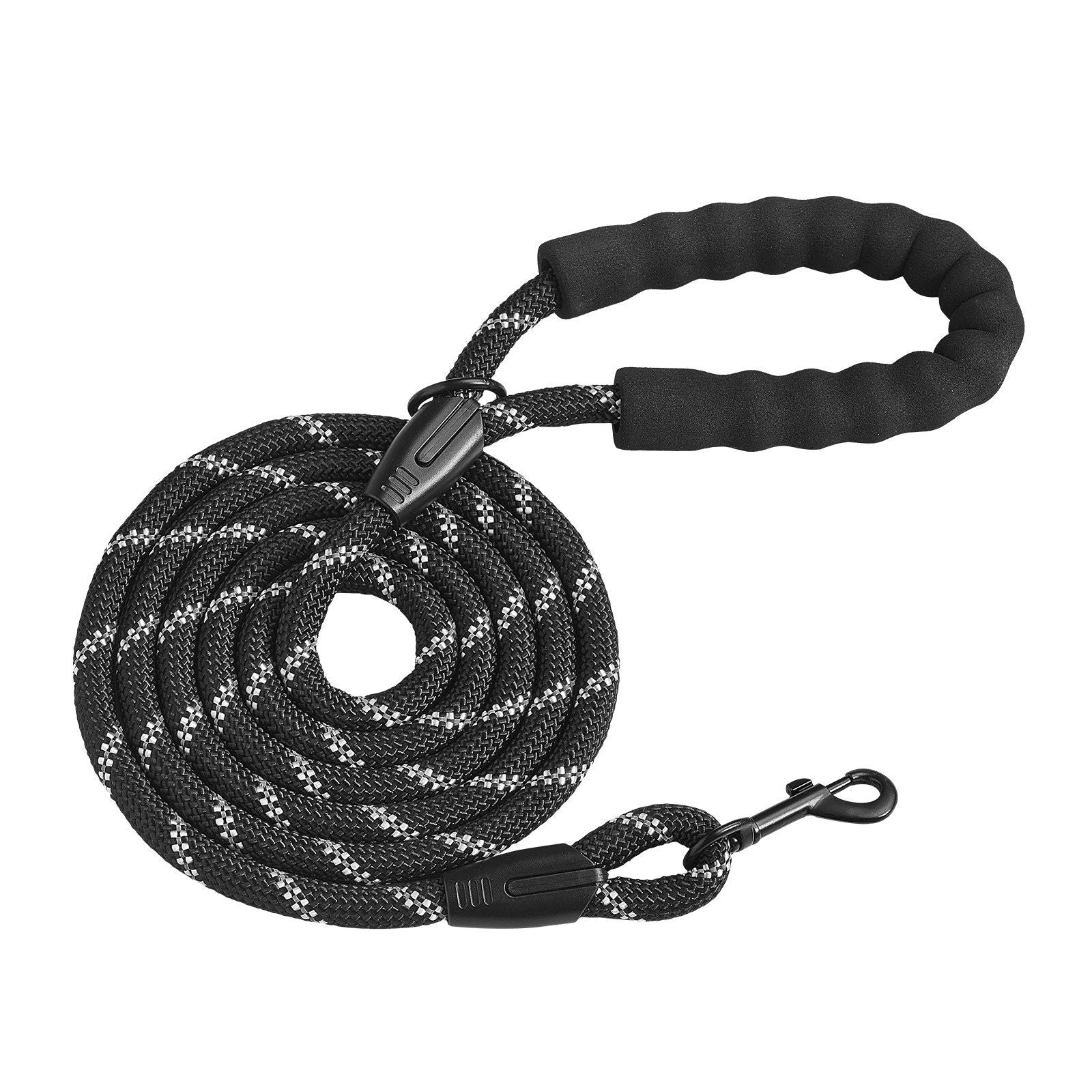 Rope Dog Leash Heavy Duty Padded Handle Leash 6 ft for Medium Large Dogs