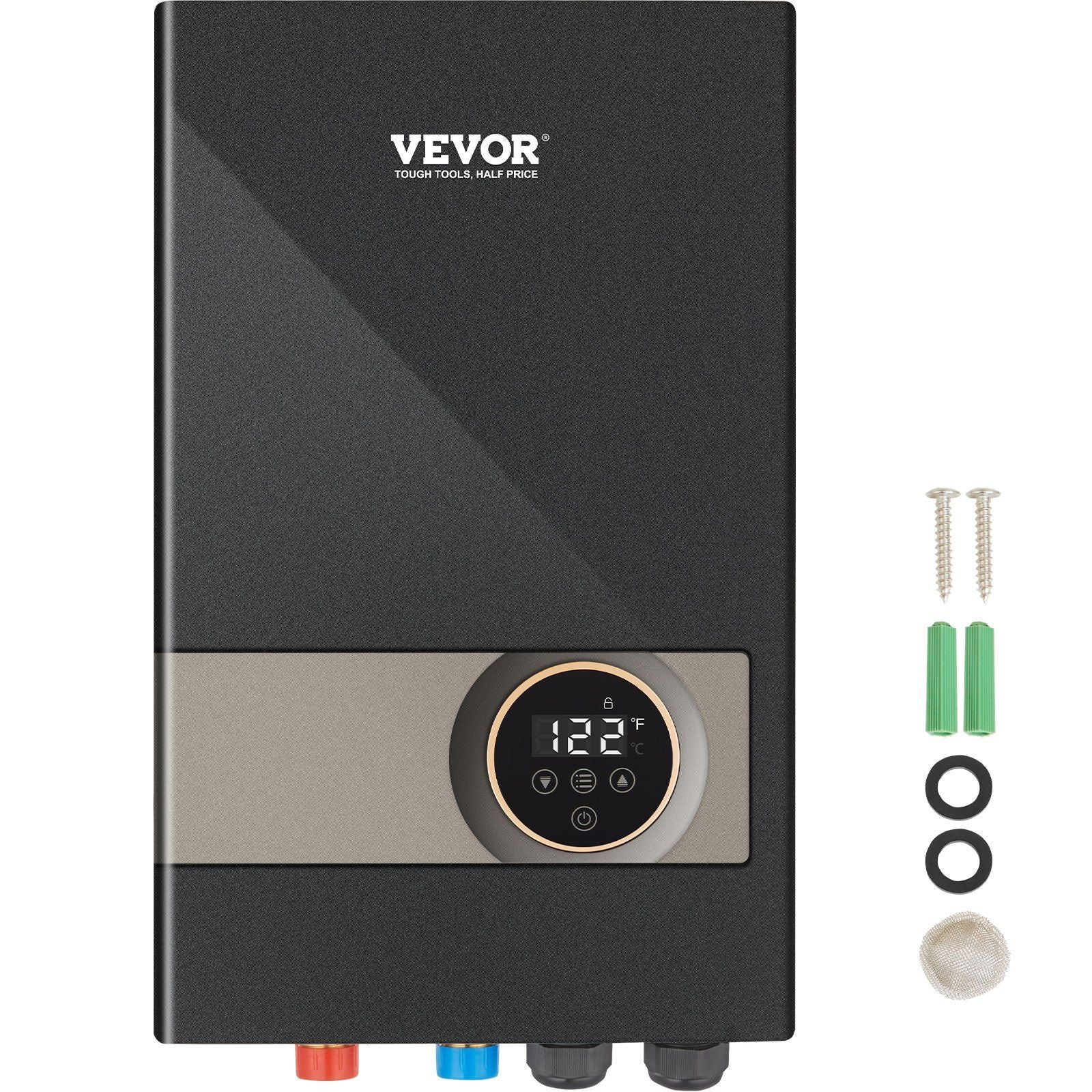 Instant Water Heater, 18kw Electric Tankless Water Boiler, Digital Temperature Display & Easy Installation & 24-Hour Water Supply, For Kitchen Bathroom Shower Mall Salon Shampoo ETL Listed