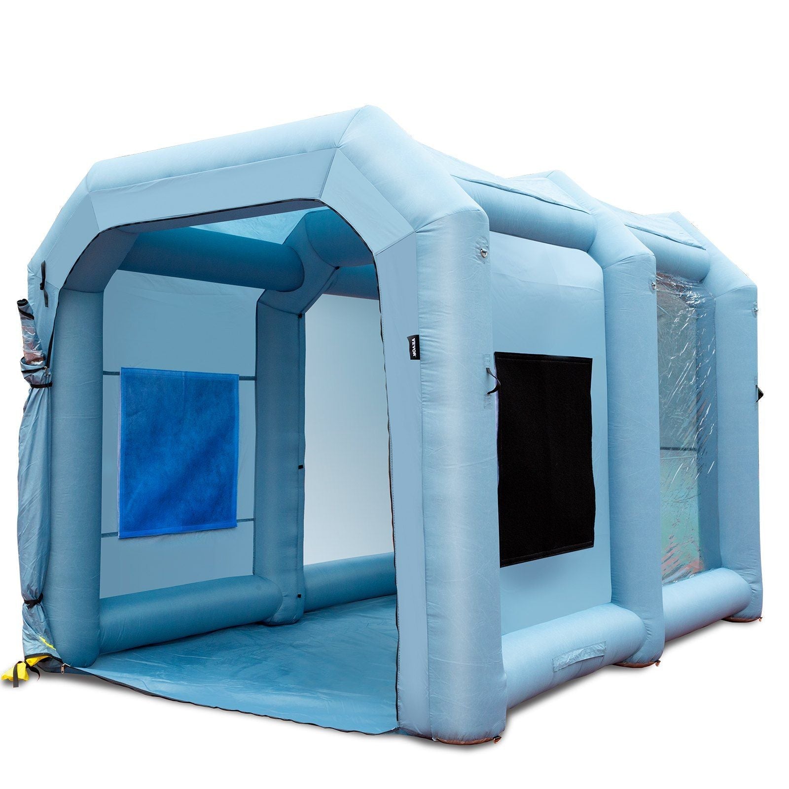 Inflatable Paint Booth, 13x10x9ft Inflatable Spray Booth, 900W High Powerful Blowers Spray Booth Tent, Car Paint Tent Air Filter System for Car Parking Tent Workstation Motorcycle Garage