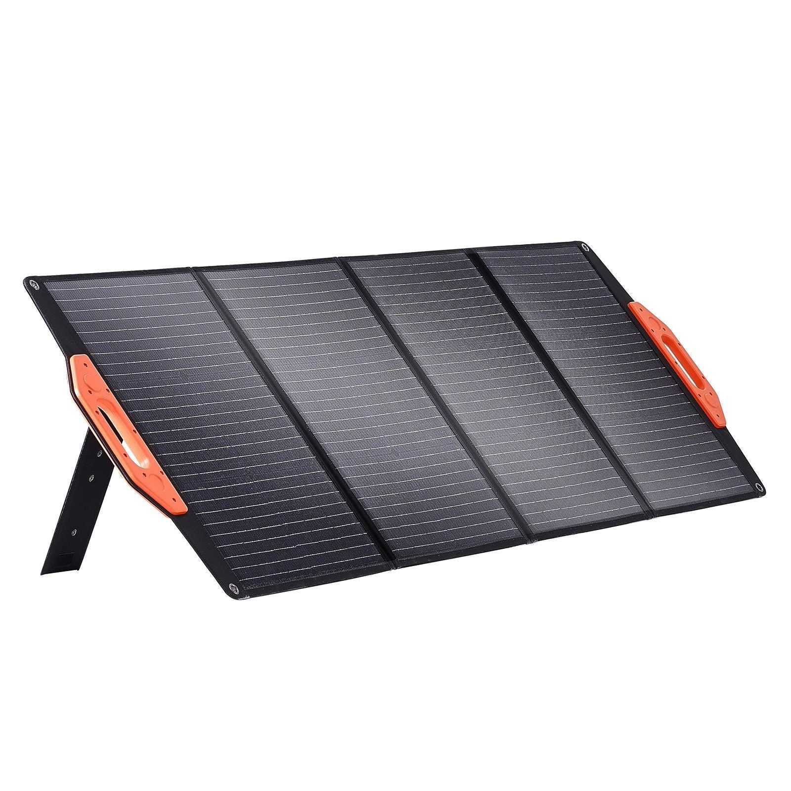 Portable Monocrystalline Solar Panel, Monocrystallin120W Foldable e ETFE Solar Charger, 23% Efficiency Solar Panel with Type C, DC 18V, QC3.0 USB Port, IP67 Waterproof for Home, Off Grid, Hiking