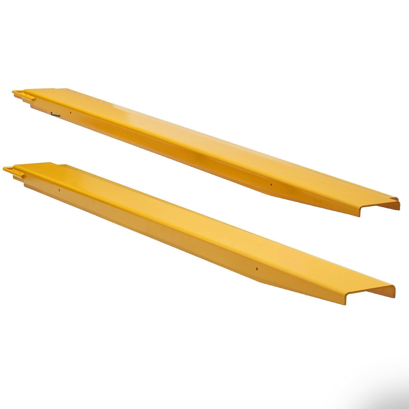 Pallet Fork Extensions, 84" Length 5.5" Width, Heavy Duty Carbon Steel Fork Extensions for Forklifts, 1 Pair Forklift Extensions, Industrial Forklift Fork Attachments for Forklift Truck, Yellow