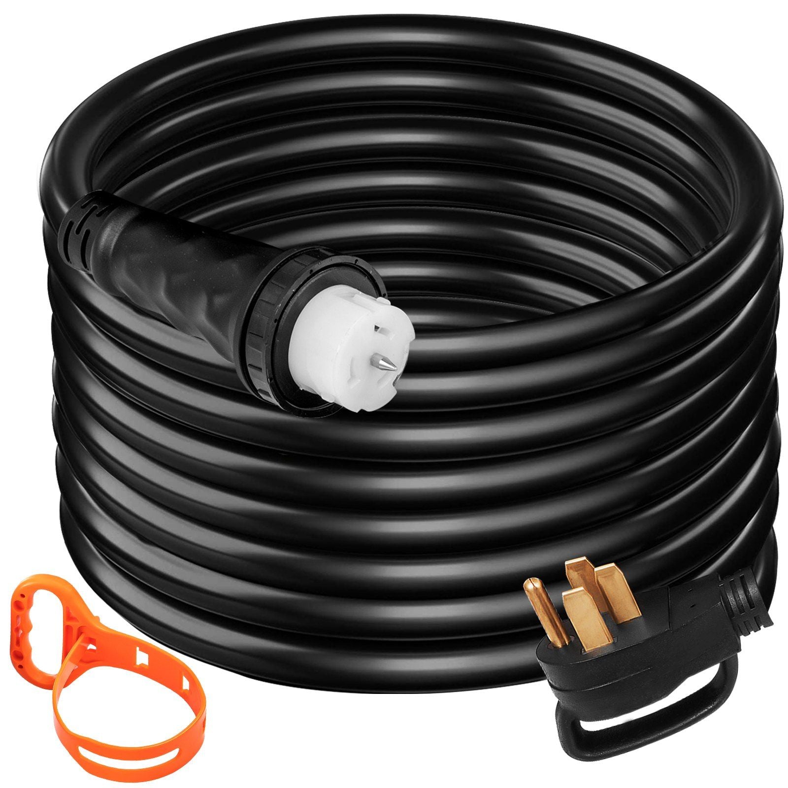 15Ft 50 Amp Generator Extension Cord STW 6/3 + 8/1 Generator Cord 125V 250V Generator Power Cord N14-50P & SS2-50R & CS6364 Twist Lock Connectors