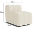 Lamb Velvet Curved Sofa Combination