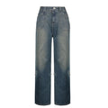 Vintage Blue High-rise Loose Straight-leg Jeans