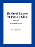Six Greek Dances for Piano & Oboe (Opus 45) - Paperback