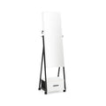 Jewelry Cabinet with Full Length Mirror-White