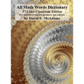 All Math Words Dictionary: For students of algebra, geometry and calculus - Hardcover